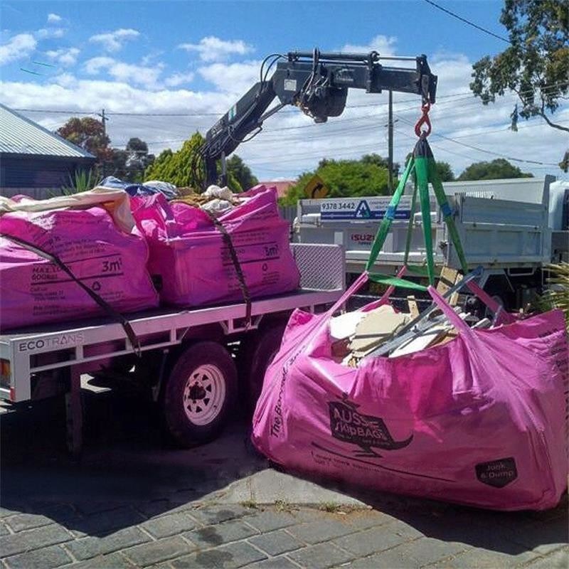 Industrial Jumbo Bulk Bags Cement Jumbo Bag Closed Bottom Open Top For Construction Debris