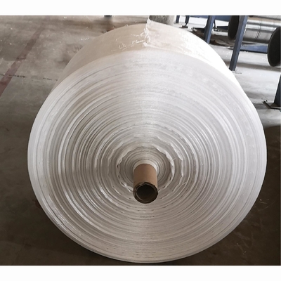 Polypropylene PP Woven Bag Roll / Tubular Woven Fabric 35 - 120cm Width