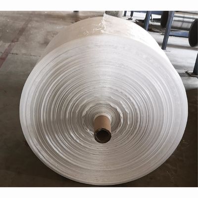 Polypropylene PP Woven Bag Roll / Tubular Woven Fabric 35 - 120cm Width